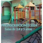 Preinscripciones 2024. Sala de 3,4 y 5 años.