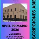 Preinscripción 2026: Nivel Primario