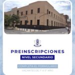 Preinscripción 2027: Nivel Secundario